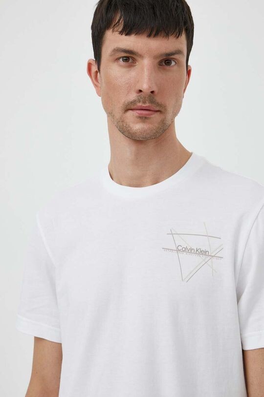 

Хлопковая футболка Calvin Klein, белый