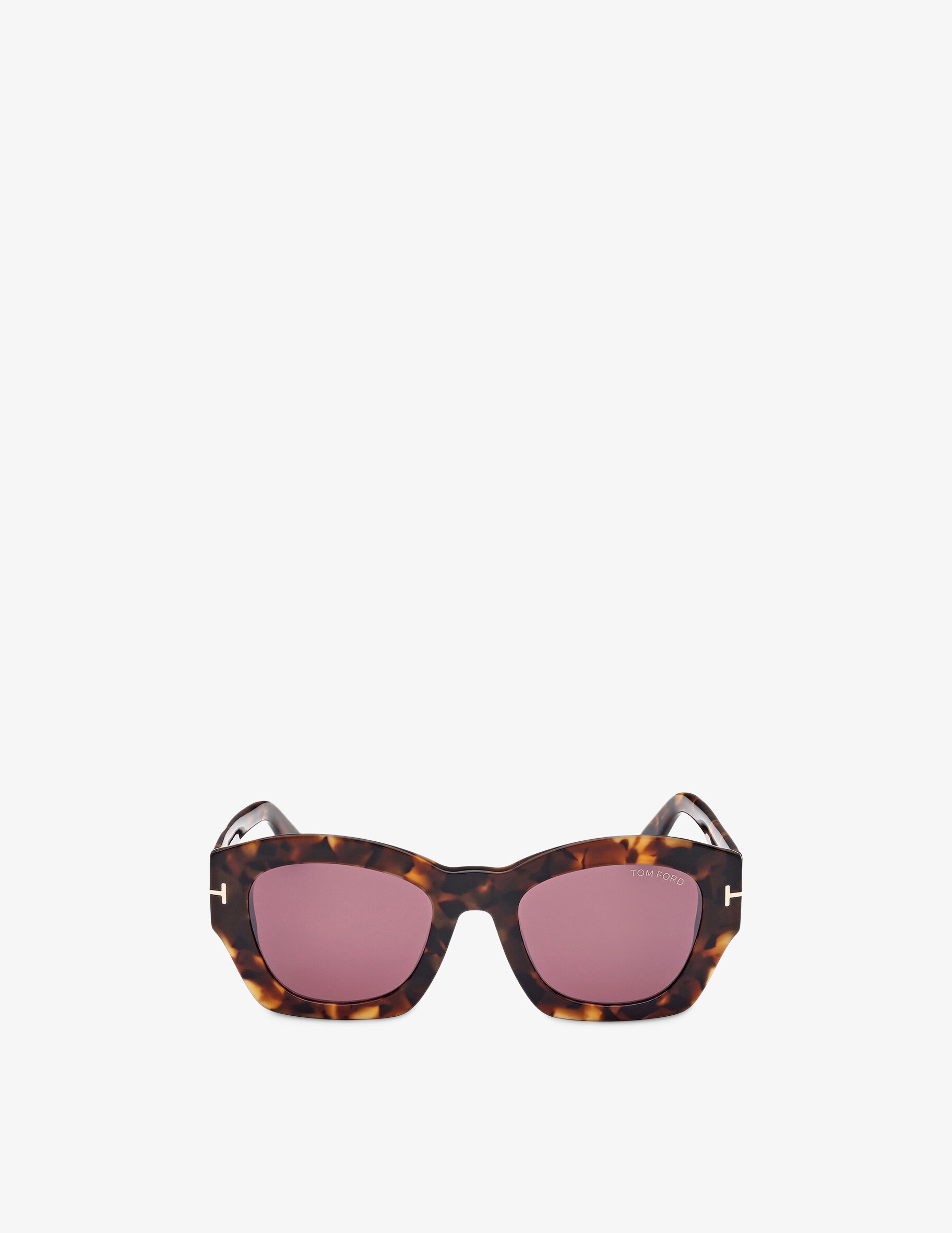 цена Солнцезащитные очки в квадратной оправе Tom Ford, цвет Avana Scura / Bordeaux Grad