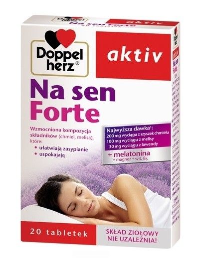 цена Doppelherz aktiv Na sen Forte успокаивающее и снотворное, 20 шт.
