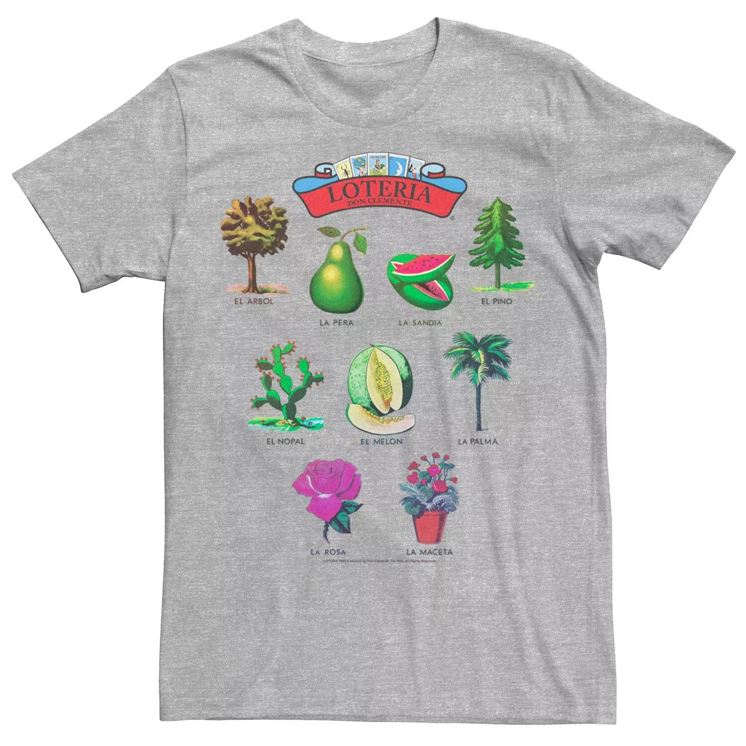 

Мужская футболка с логотипом Loteria Fruit and Plant Licensed Character