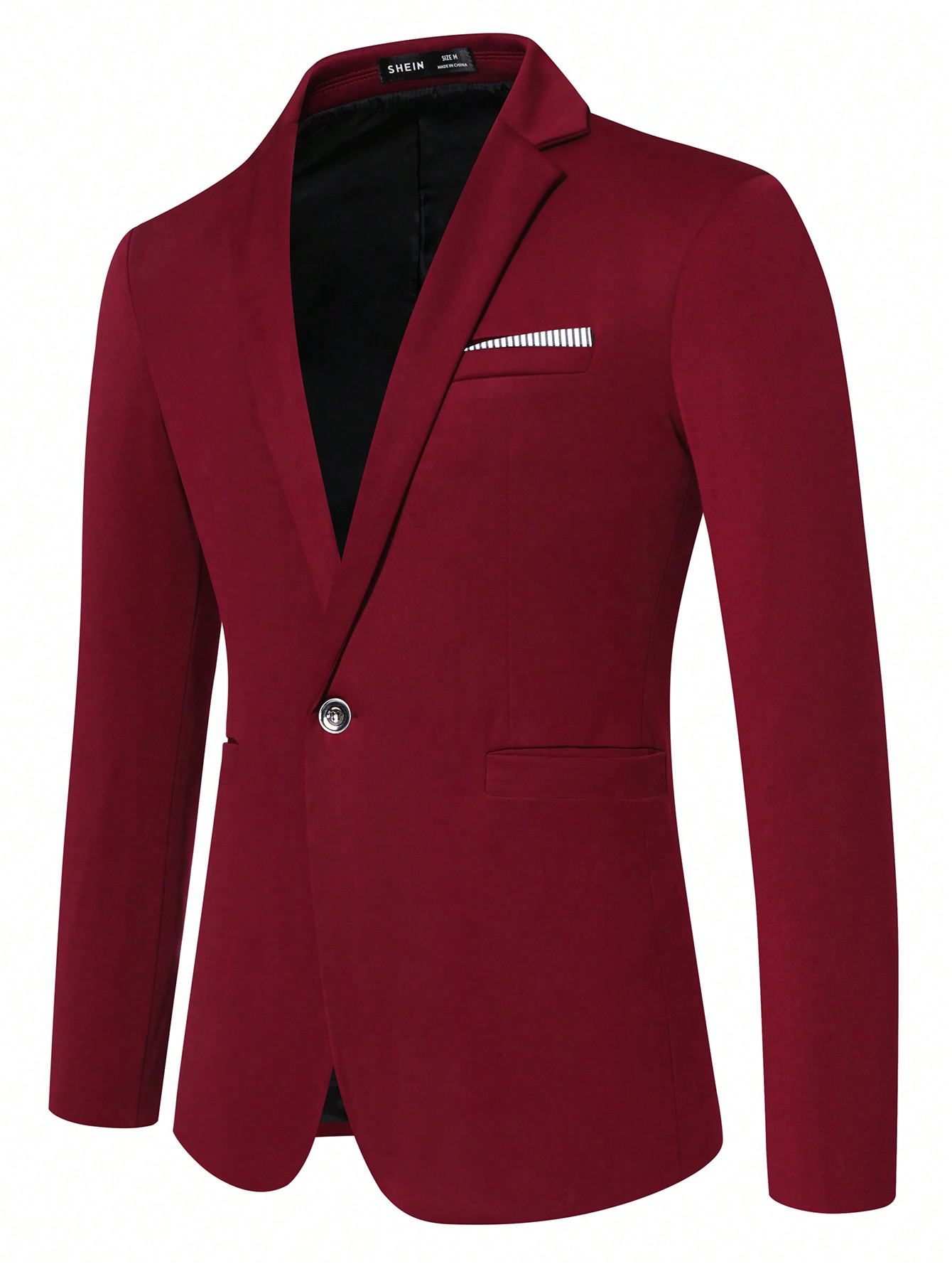 цена Мужской пиджак с длинными рукавами и зубчатыми лацканами Manfinity Mode, красный