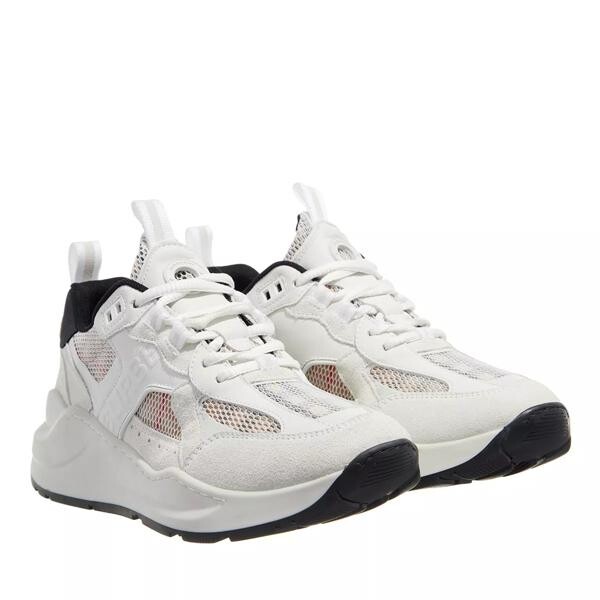 

Кроссовки mesh low top sneakers white/birch Burberry, бежевый