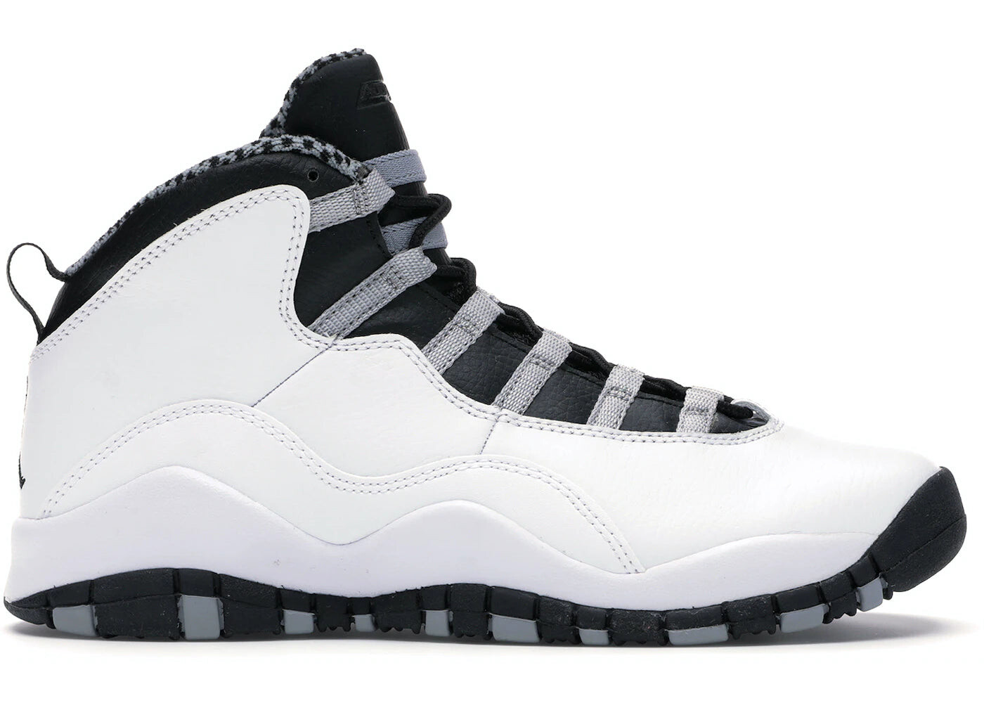 

Кроссовки подростковые Nike Air Jordan 10 Retro Steel, белый / серый