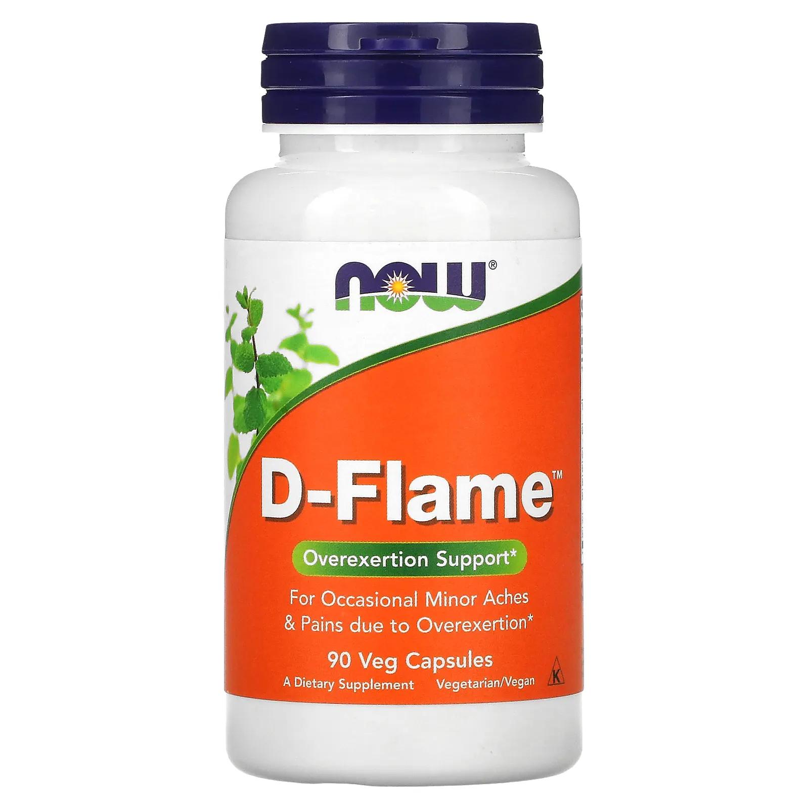 Now Foods D-Flame 90 растительных капсул now foods true focus 90 растительных капсул