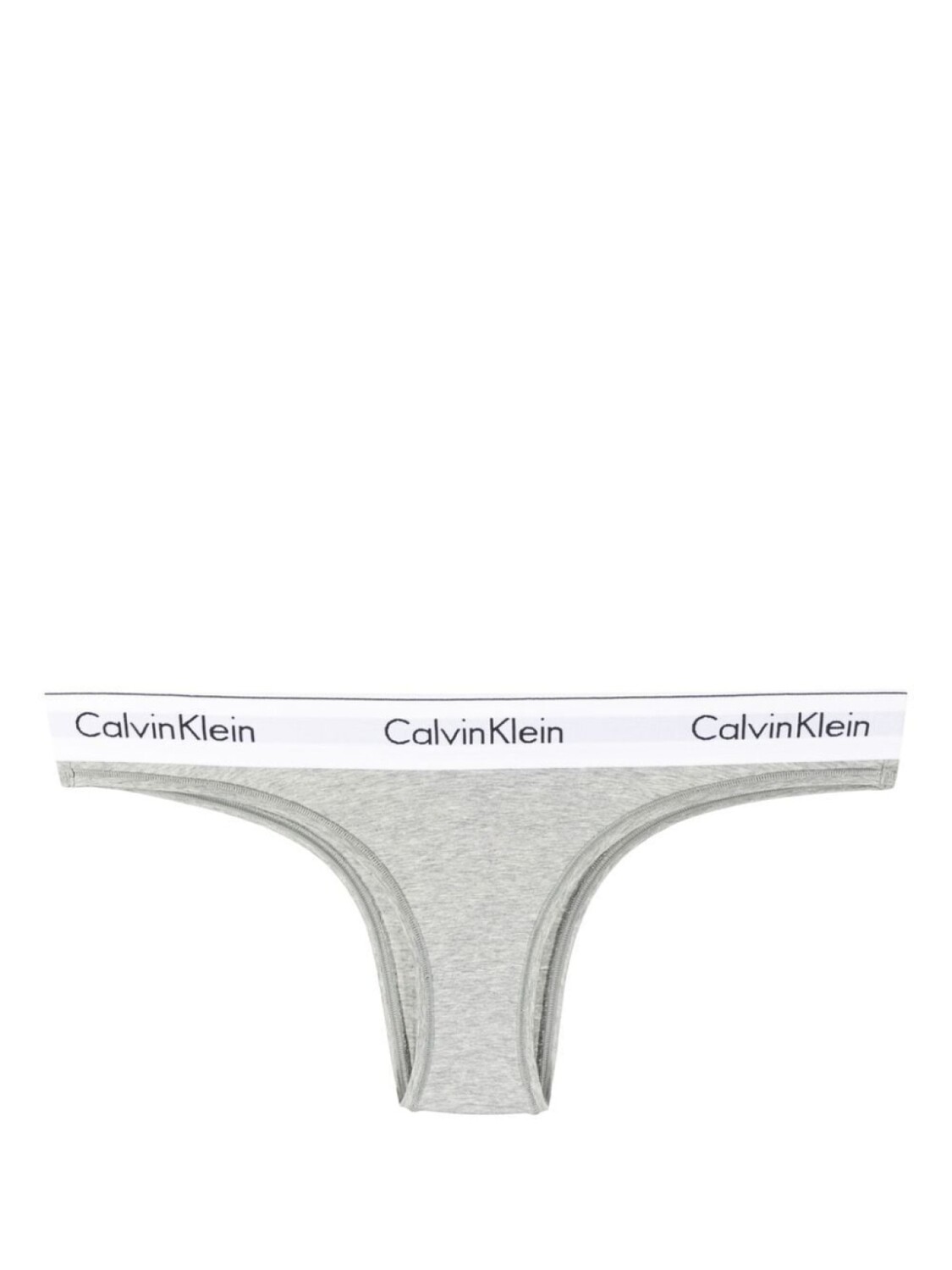 

Calvin Klein трусы-стринги с логотипом на поясе, серый