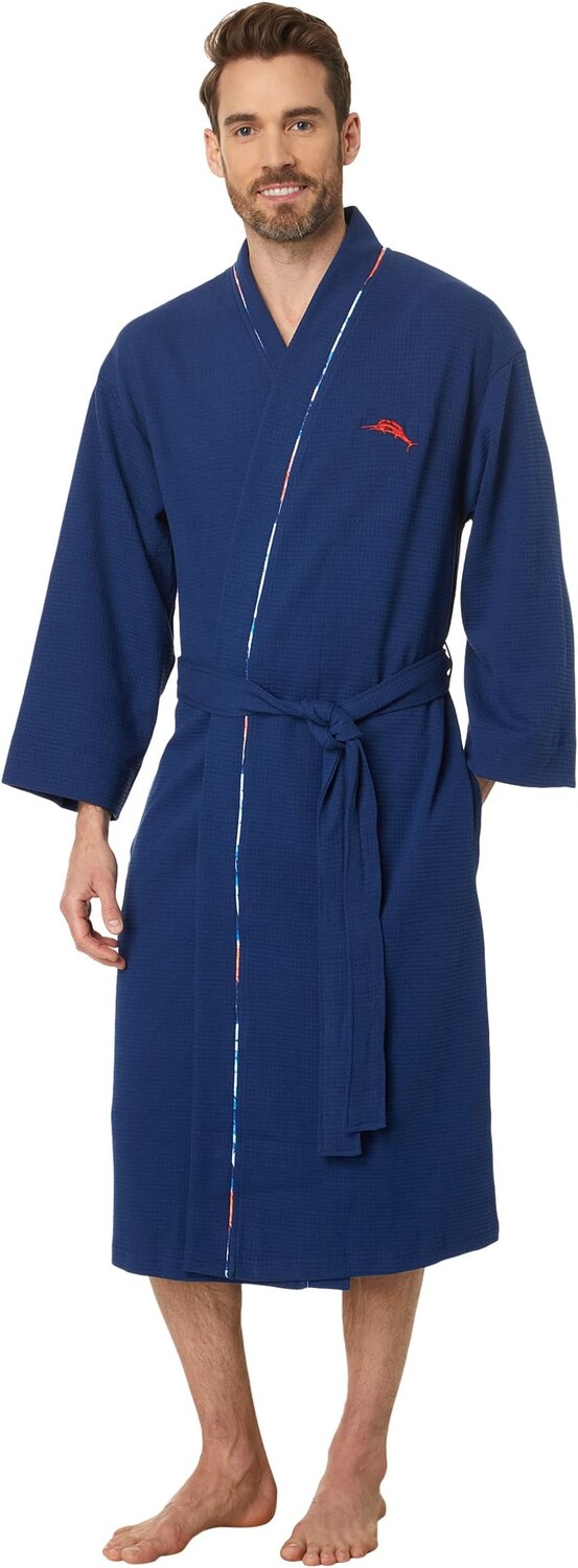 

Халат Knit Waffle Robe Tommy Bahama, темно-синий