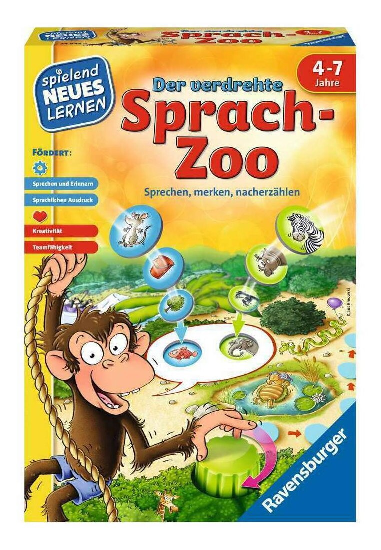 

Настольная игра DER VERDREHTE SPRACH ZOO Ravensburger, цвет mehrfarbig