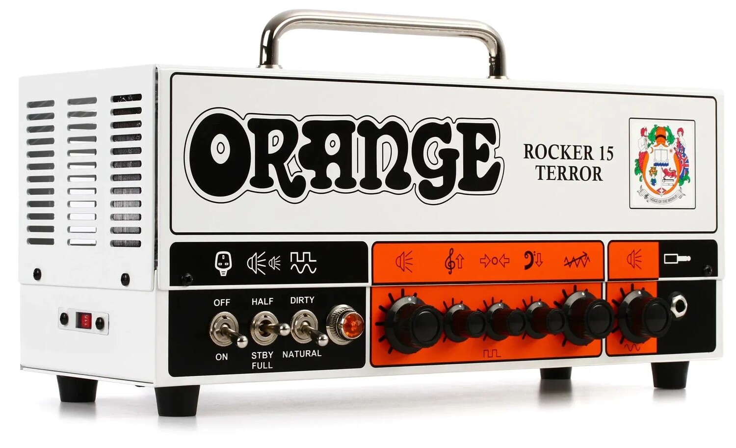

Orange Rocker 15 Terror, 15-ваттная 2-канальная ламповая головка