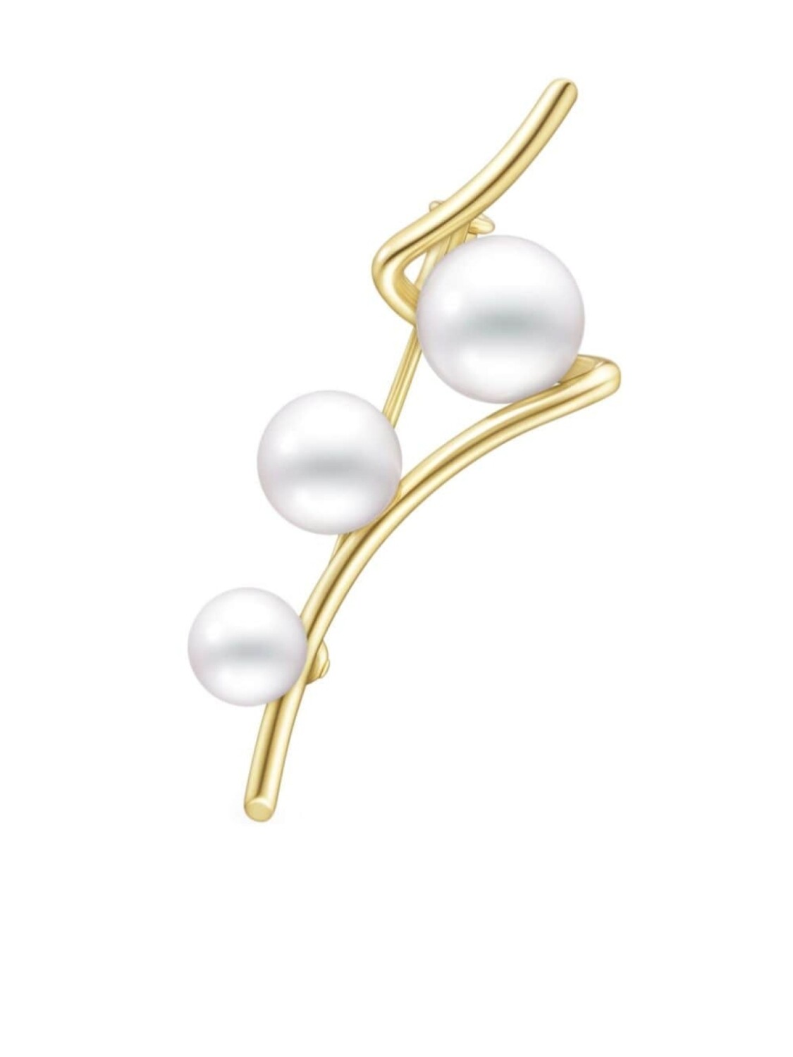 

Брошь Collection Line A Fine Balance из желтого золота с жемчугом TASAKI, золотой
