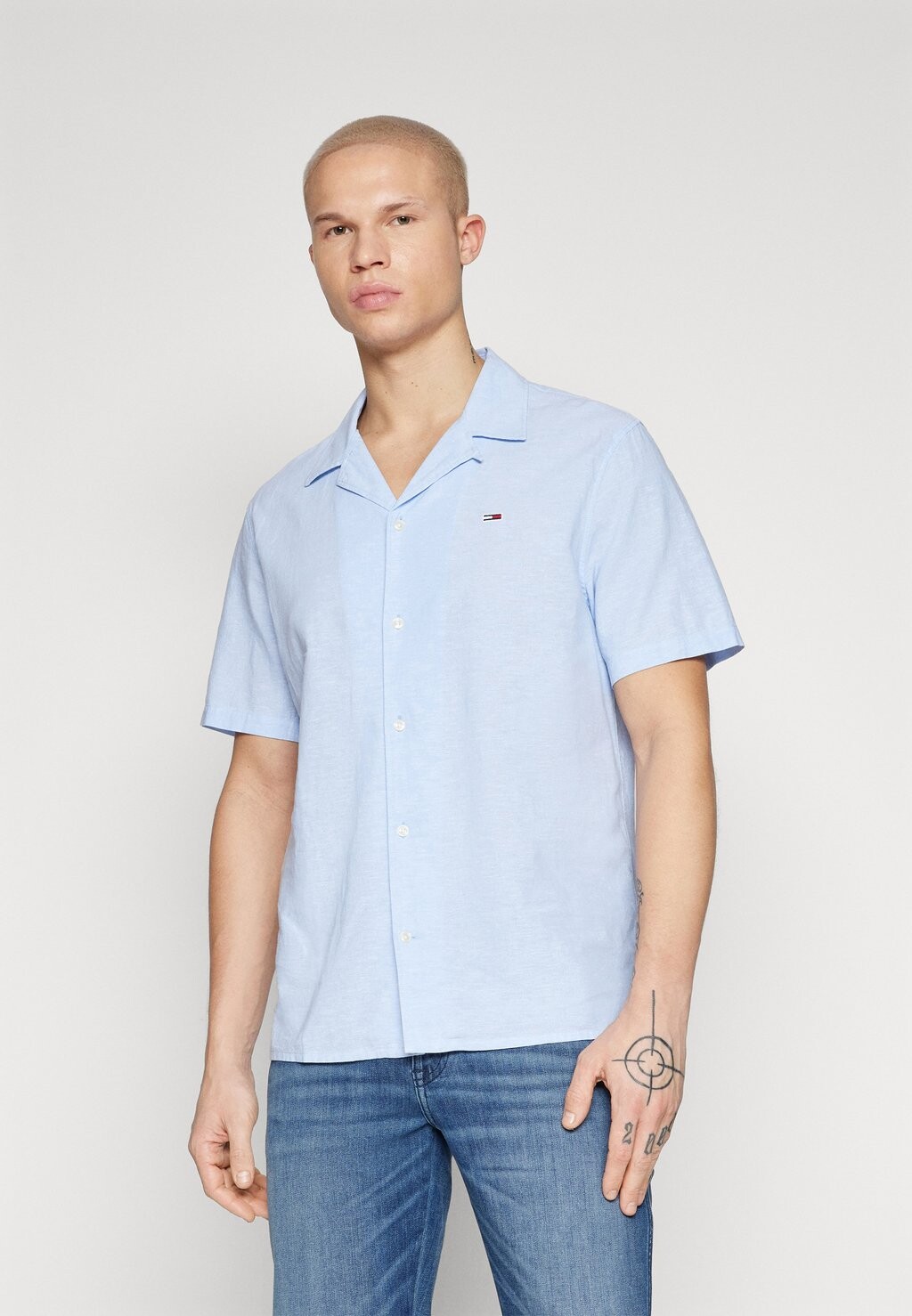 

Рубашка Blend Camp Shirt Tommy Jeans, цвет moderate blue