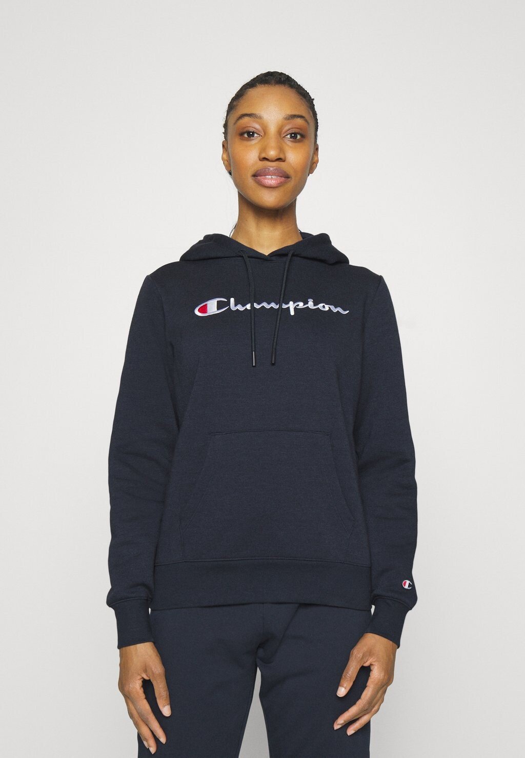 

Толстовка CLASSIC HOODED LARGE LOGO Champion, темно-синий