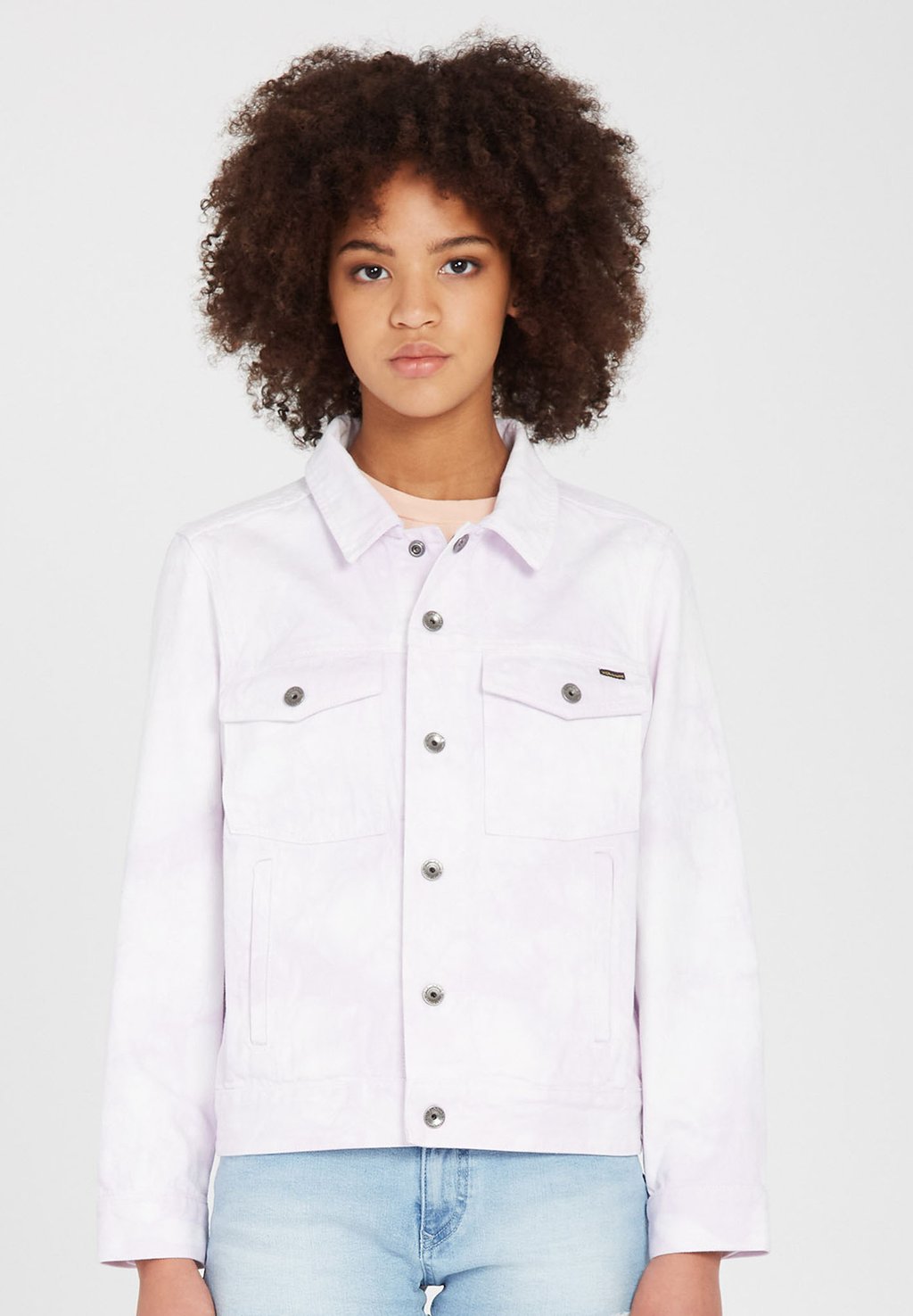 цена Джинсовая куртка Volcom, фиолетовый