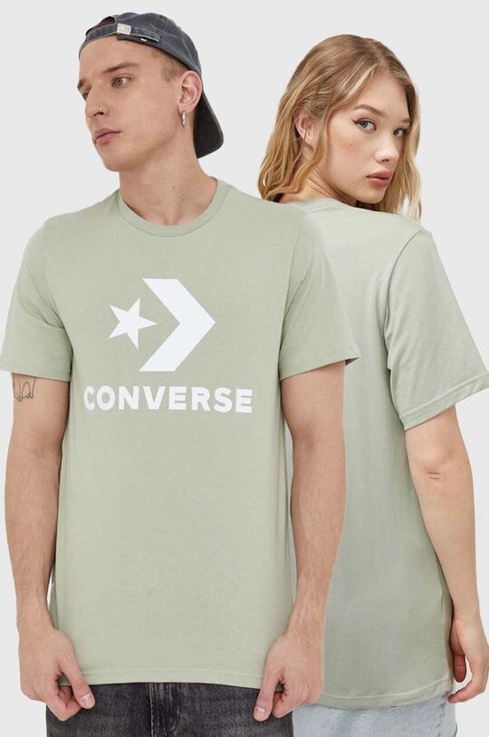 

Хлопковая футболка Converse, зеленый
