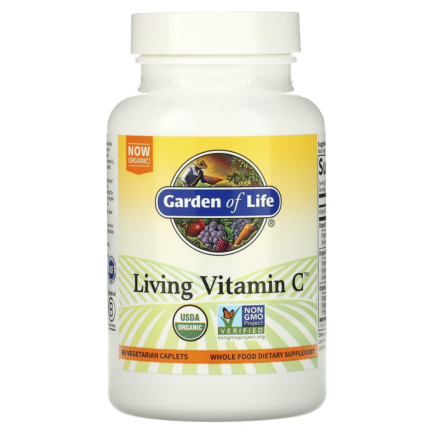 

Living Vitamin C, 60 растительных капсул, Garden of Life