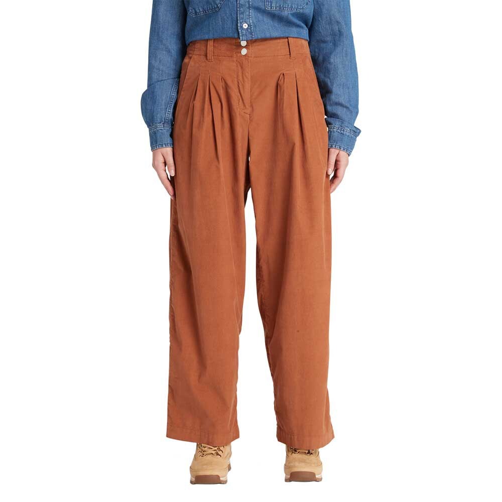 

Брюки Timberland Needle Corduroy Wide Leg, коричневый