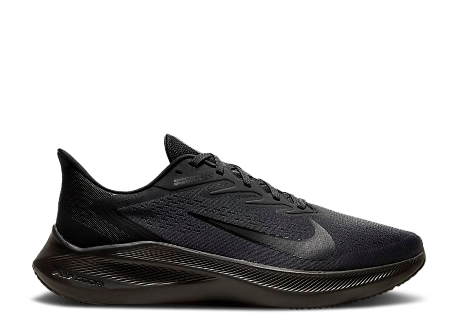 Кроссовки Nike Zoom Winflo 7 Extra Wide 'Black Anthracite', черный