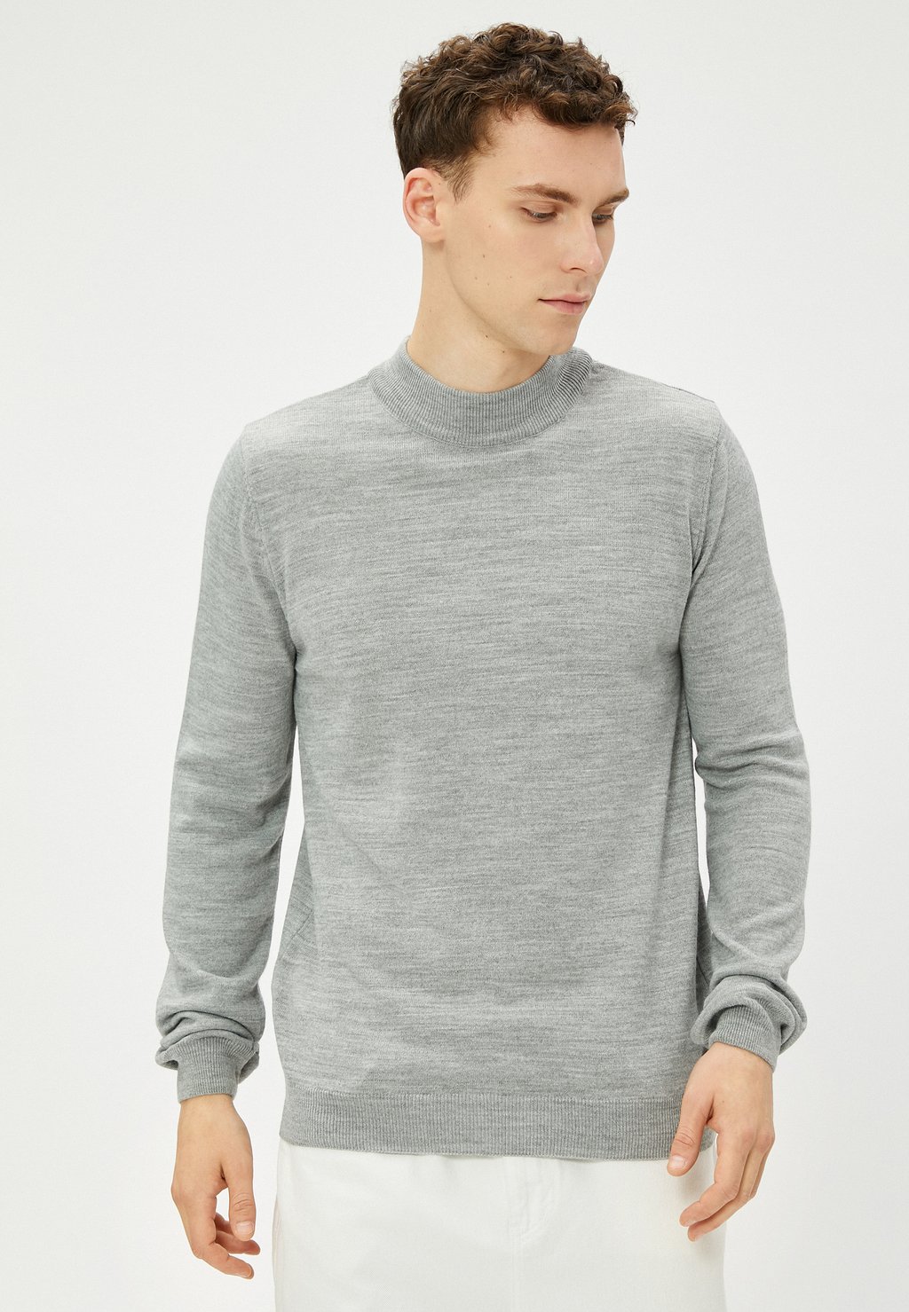 Вязаный свитер HALF TURTLENECK Koton, цвет grey