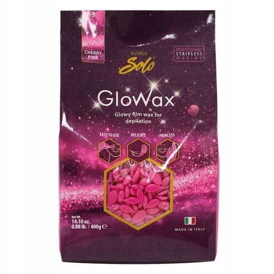 

Воск для депиляции лица вишнево-розовый 100г Italwax Glowax