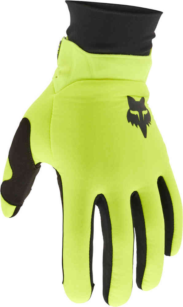 перчатки fox размер m черный Перчатки для мотокросса Defend Thermo 2023 FOX, желтый/черный