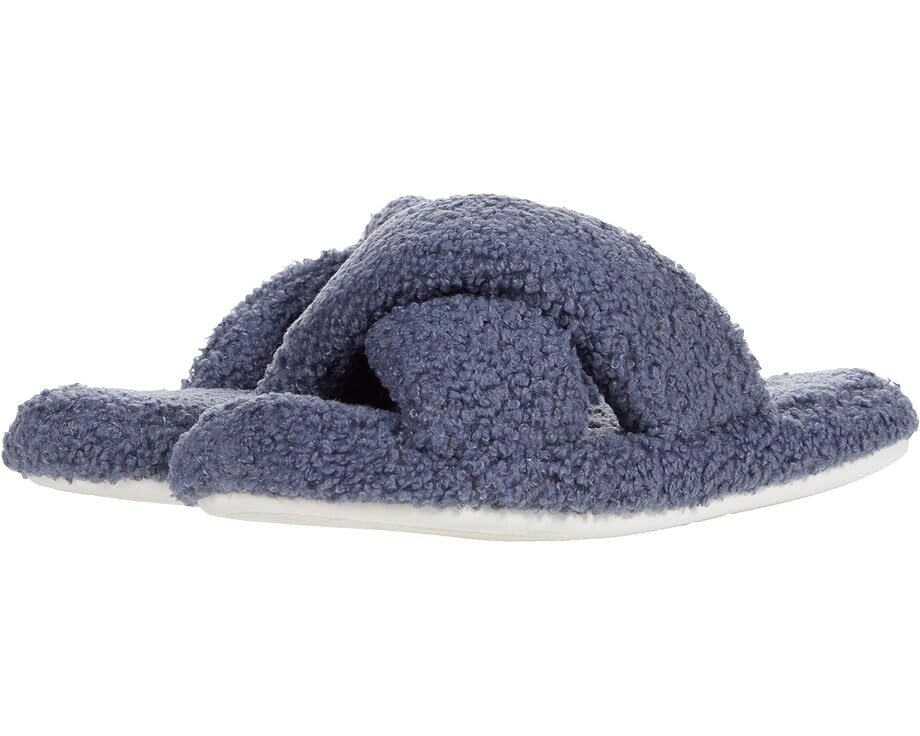 

Домашняя обувь Vera Bradley Teddy Fleece Slides, цвет Thunder Blue