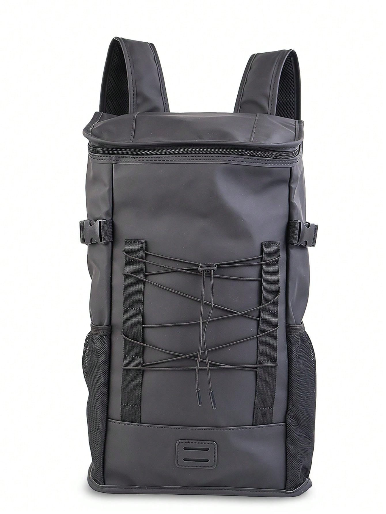 Классический многофункциональный рюкзак большой вместимости с отделением для ноутбука для женщин и мужчин, черный