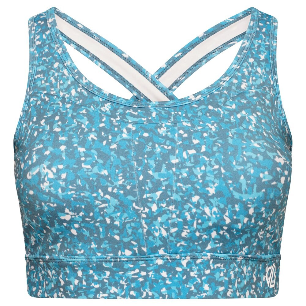 

Спортивный бюстгальтер Dare2B Mantra Fracture Print Recycled, синий