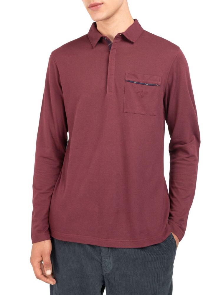 

Поло Adie с длинными рукавами Barbour, красный