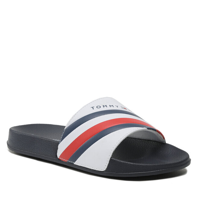 

Шлепанцы Tommy Hilfiger StripesPool Slide, белый цвет