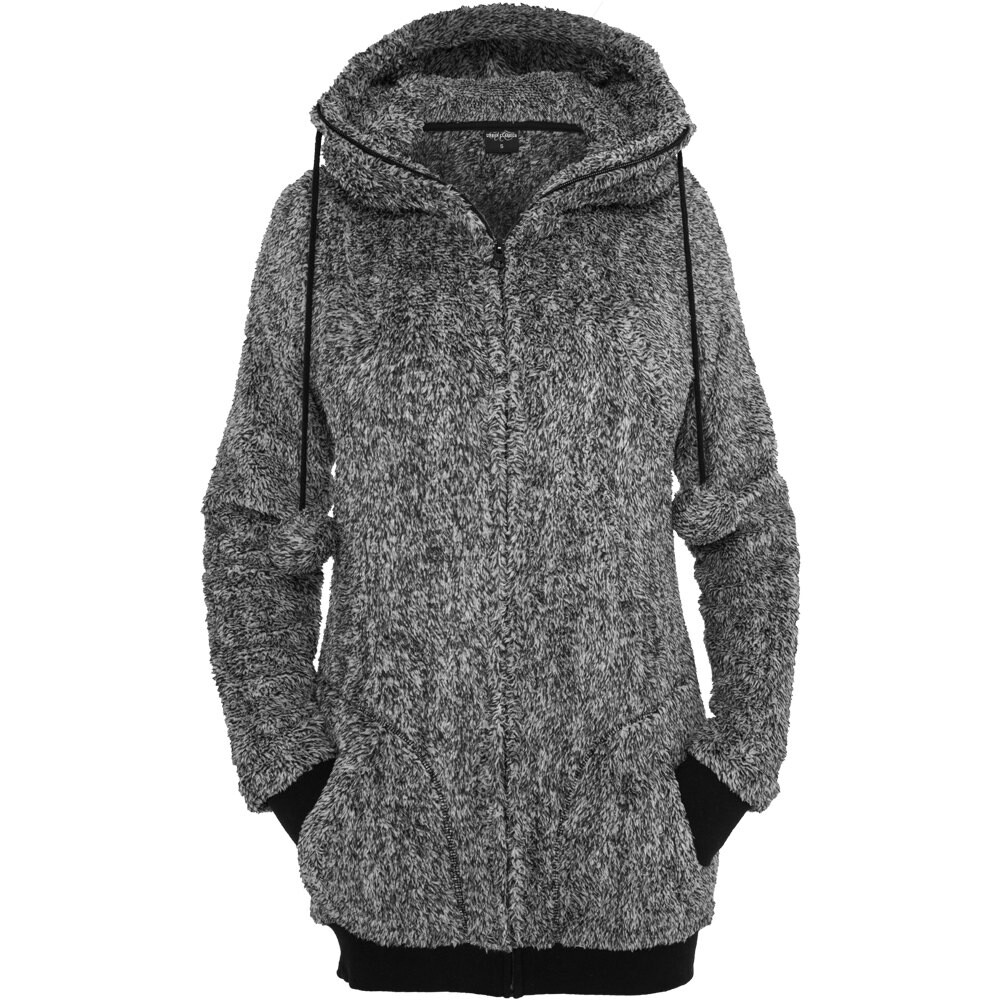 

Толстовка Urban Classics Teddy Zip, серый