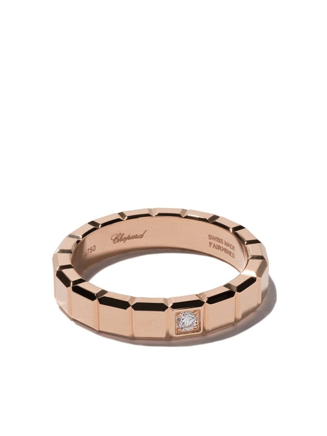 

Кольцо Ice Cube из розового золота с бриллиантом Chopard, розовый