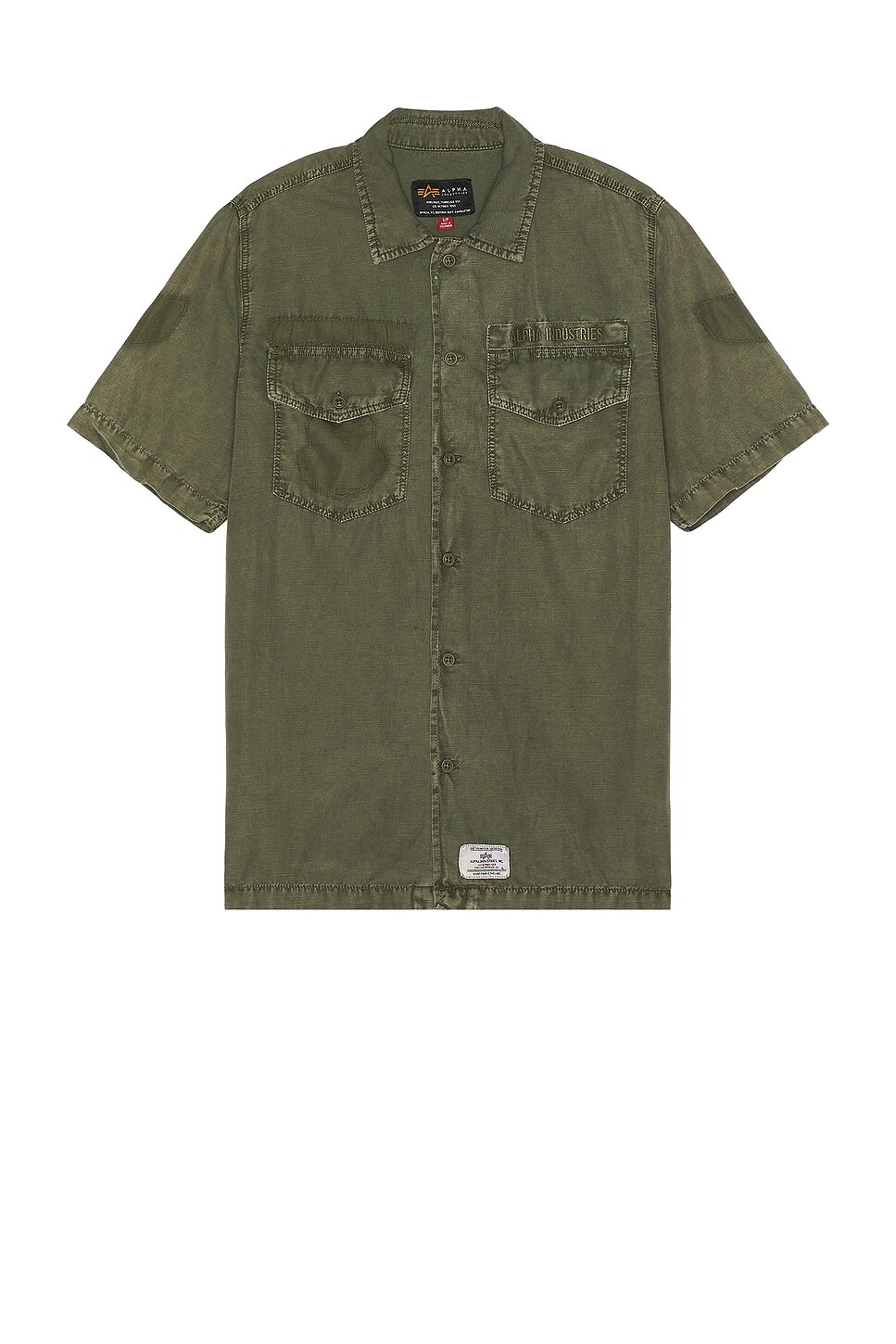 

Куртка-рубашка Fatigue с короткими рукавами Alpha Industries, цвет OG-107 Green