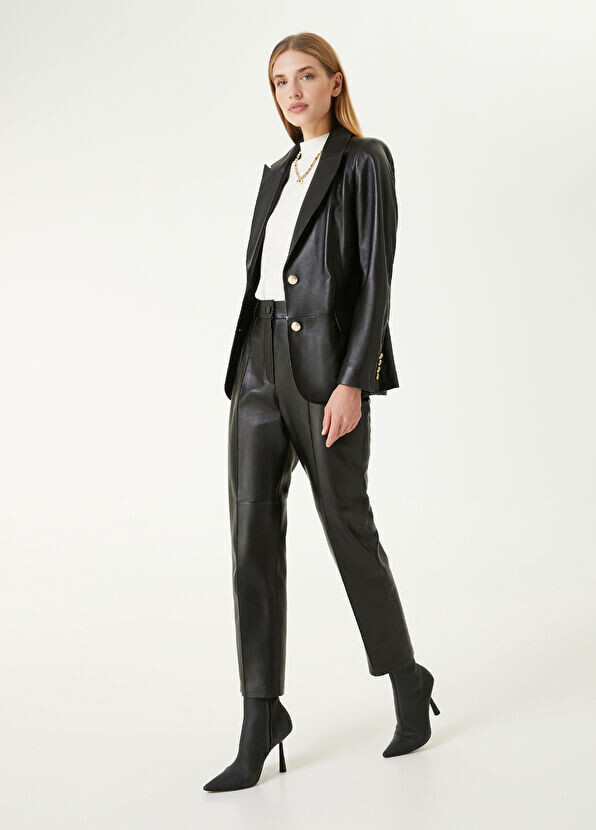 

Кожаные штаны Beymen Collection, черный