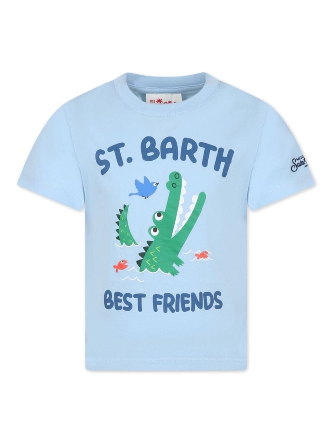 

Футболка Best Friends из органического хлопка MC2 Saint Barth Kids, синий