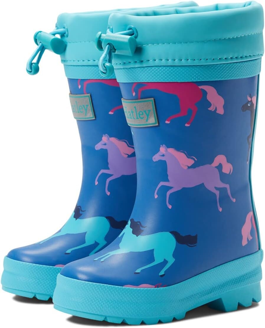 

Резиновые сапоги Prancing Horses Sherpa Lined Rain Boots Hatley, синий