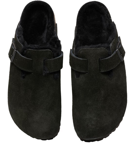 

Кожаные мюли Boston Fell Birkenstock, черный