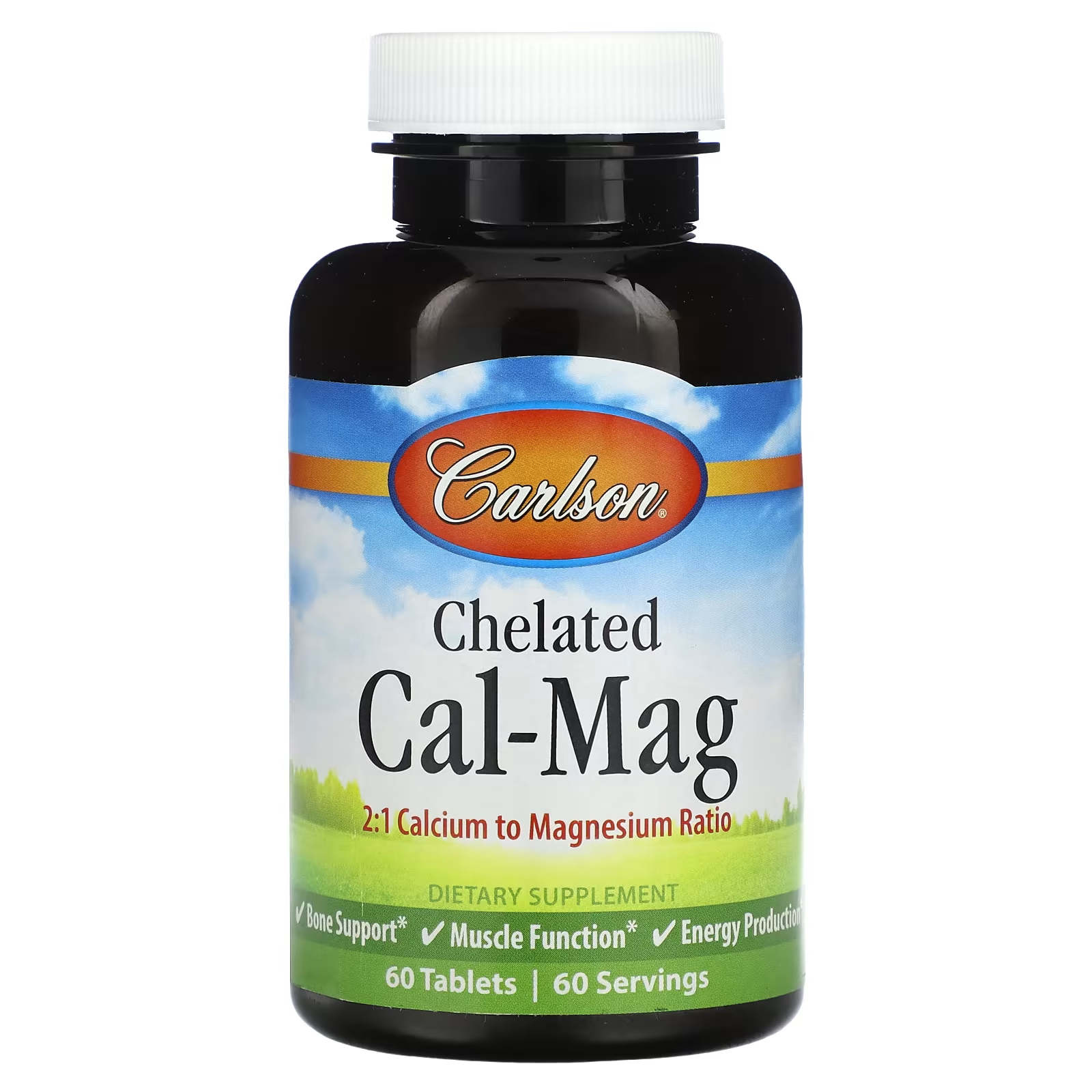 Хелатный Carlson кал-маг, 60 таблеток хелатный магний carlson chelated magnesium 200 mg 180 таблеток