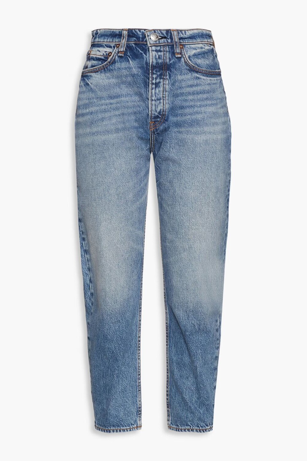 

Укороченные зауженные джинсы Ryan с высокой посадкой Rag & Bone, легкий деним