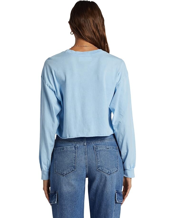 

Футболка Roxy Simple Surf Oversized Long Sleeve T-Shirt, цвет Clear Sky