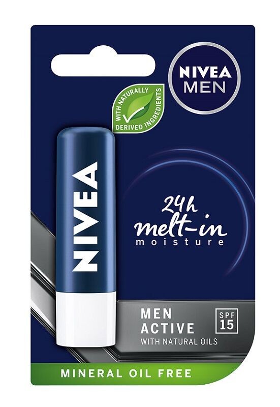 

Nivea Men Active Care защитная помада для губ, 4.8 g