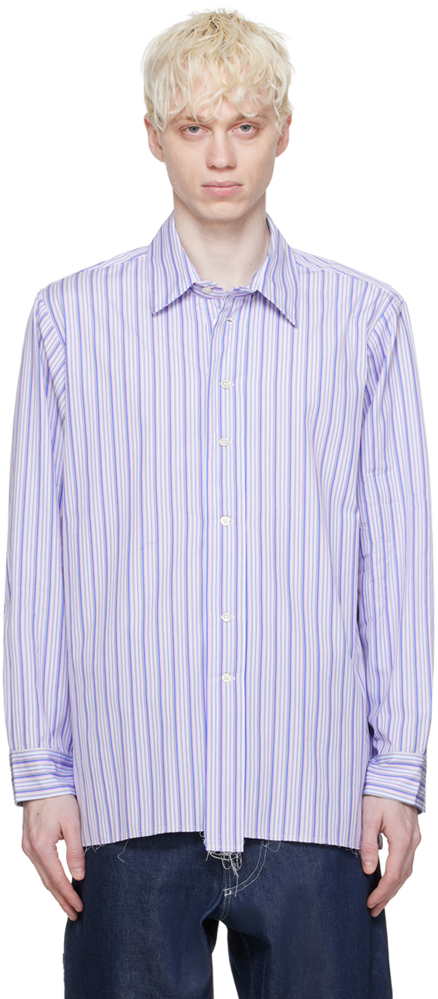 Фиолетовая базовая рубашка Camiel Fortgens рубашка базовая