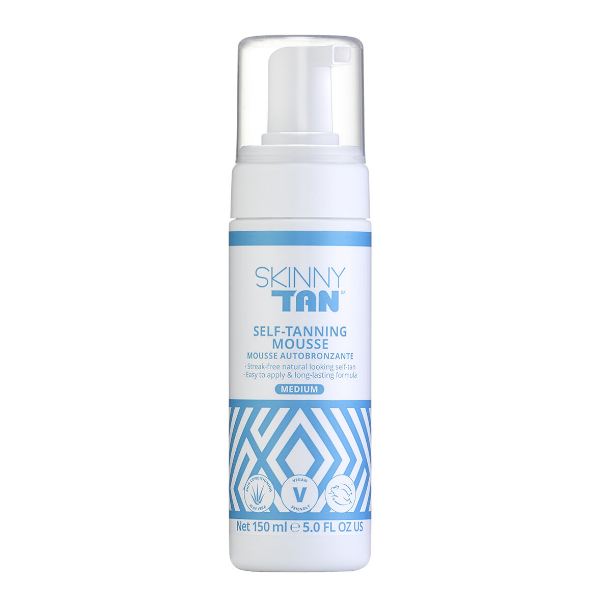 Мусс для тела автозагар Skinny Tan Original, 150 мл beautific tan touched instant sunless self tanning mousse medium