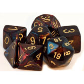 

Аксессуары Chessex Chessex Dice Set: Scarab Blue Blood w/Gold (7)