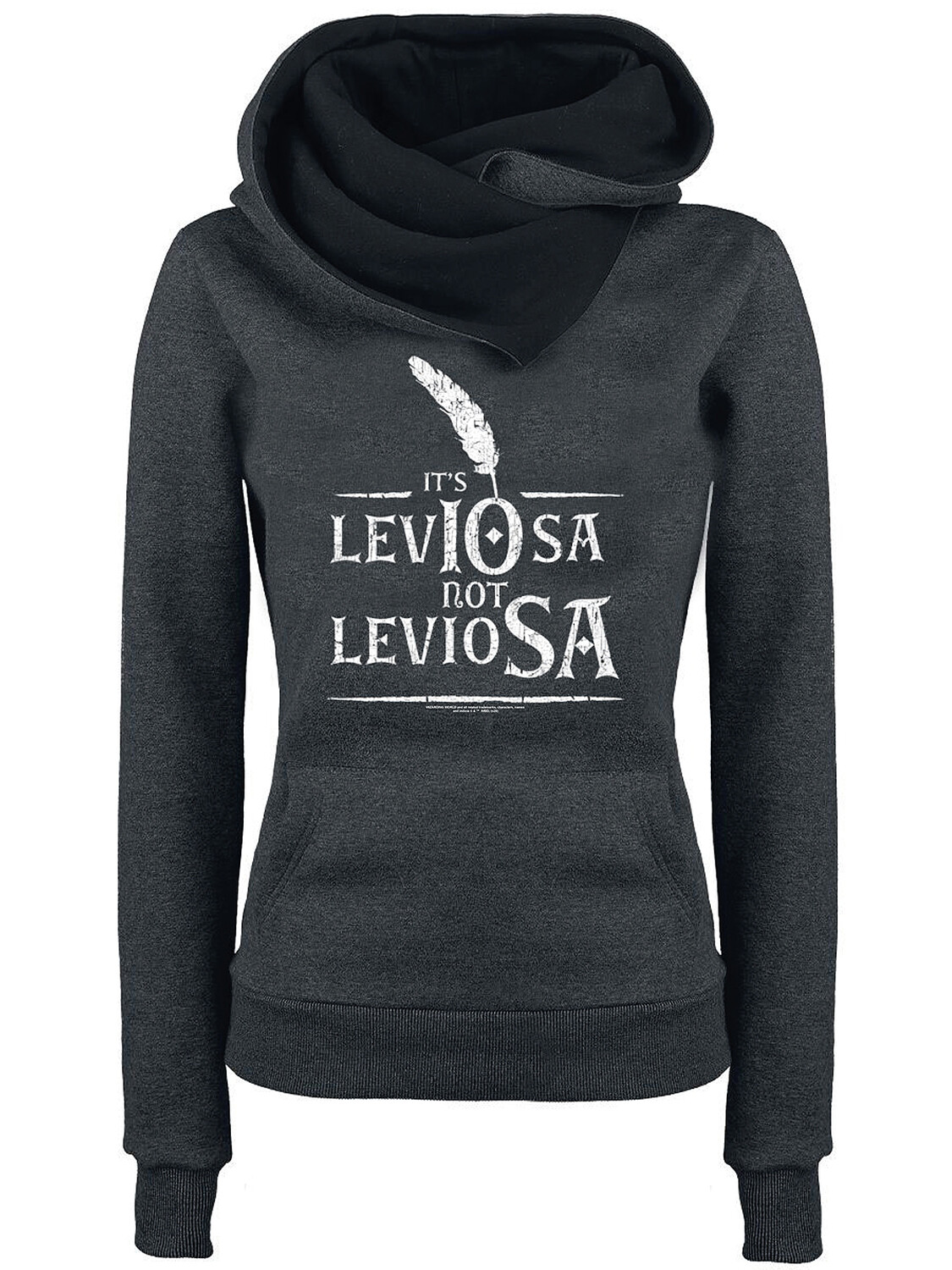 

Толстовка Harry Potter Schalkragenpullover Harry Potter Leviosa, серый черный