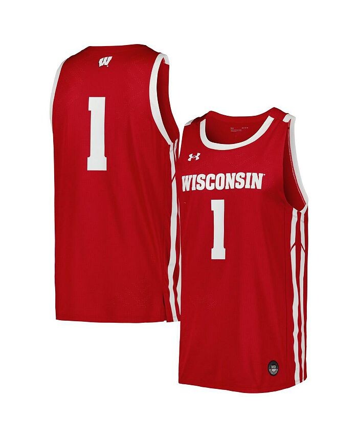 

Мужская баскетбольная майка Red Wisconsin Badgers реплика Under Armour, красный