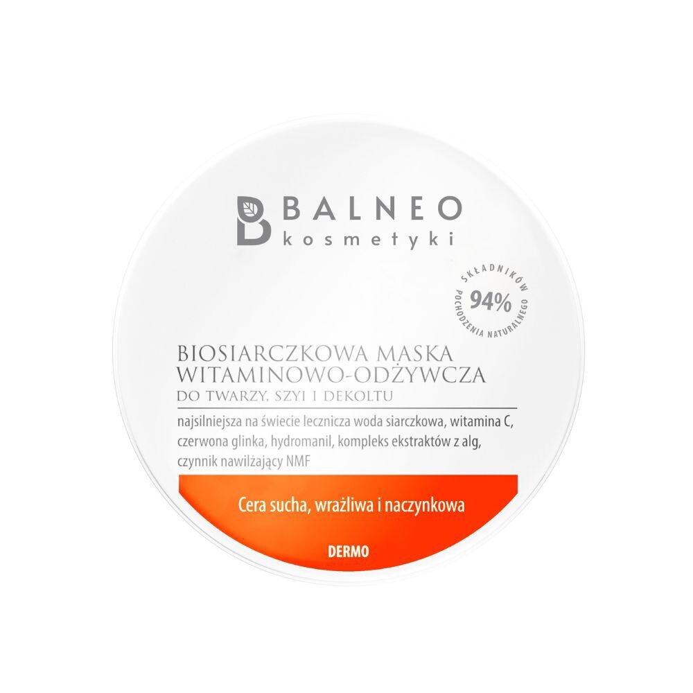 

Биосульфидно-витаминная и питательная маска для лица Balneokosmetyki, 150 мл