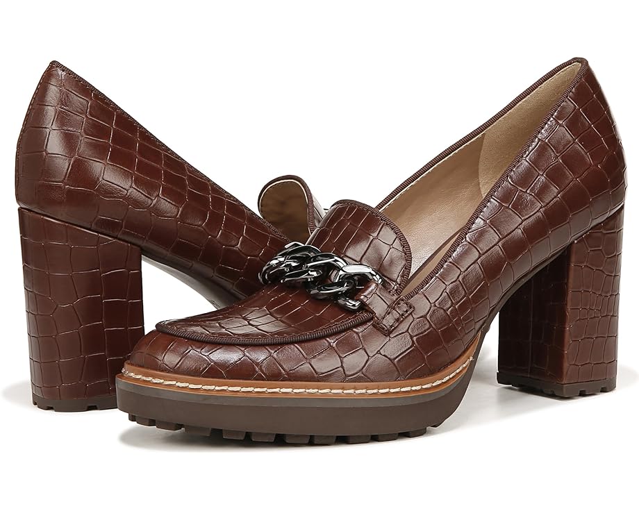 Лоферы Naturalizer Callie-Moc, цвет Brown Croc Leather