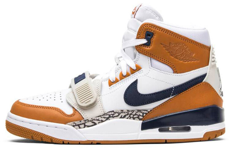 

Just Don x Jordan Legacy 312 Medicine Ball Unisex Винтажные баскетбольные кроссовки белый/оранжевый