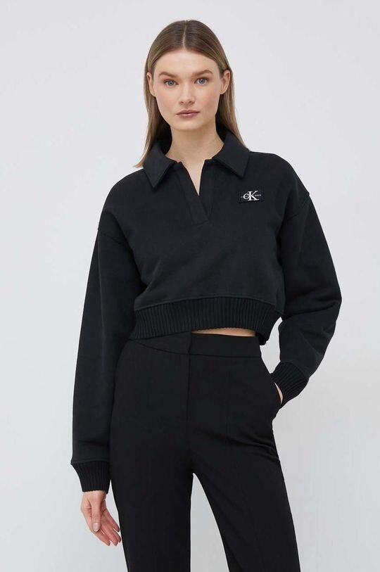 

Хлопковая толстовка Calvin Klein Jeans, черный