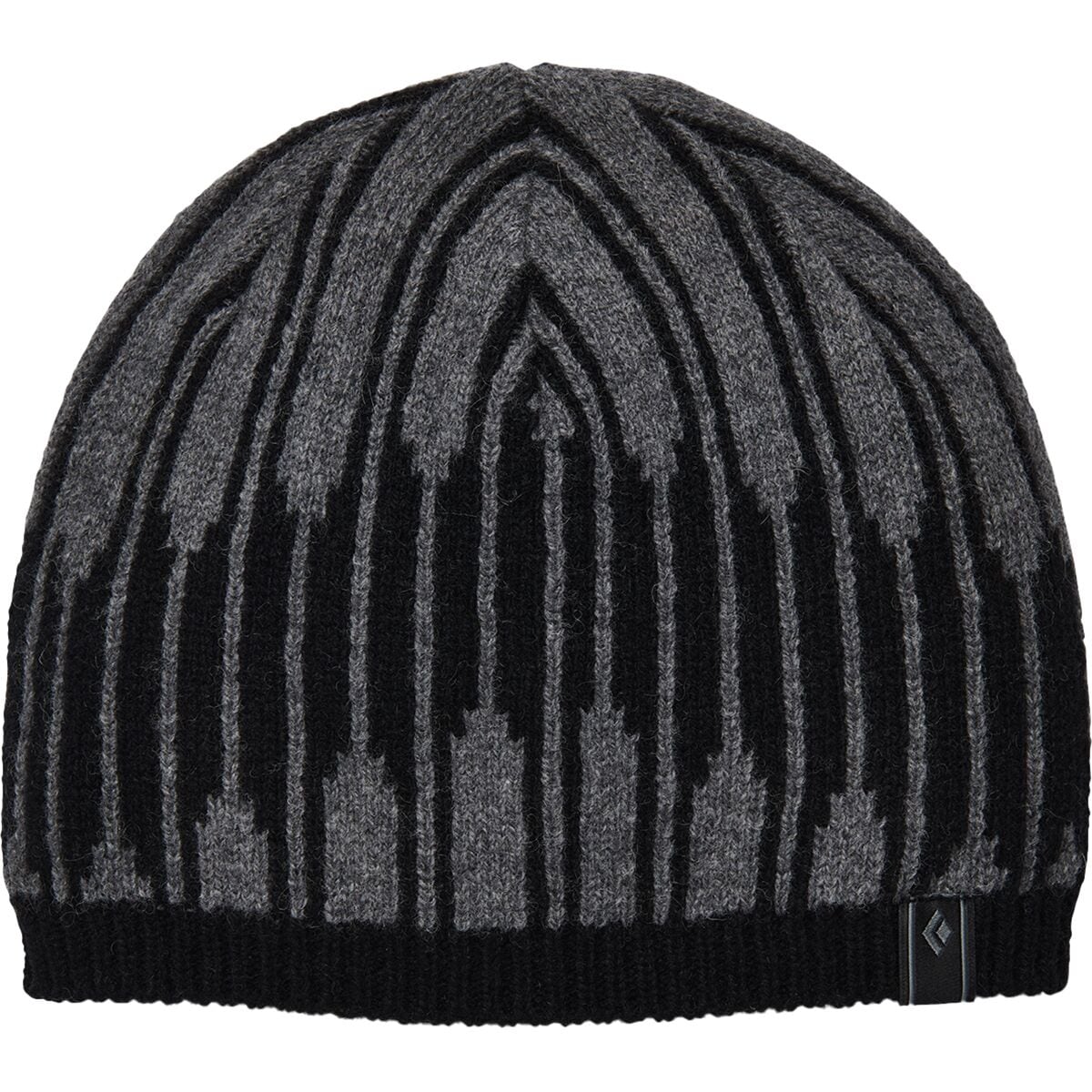 Шерстяная шапка-бини с эко-подкладкой Black Diamond, черный меланжевая шерстяная шапка с подкладкой sevenext