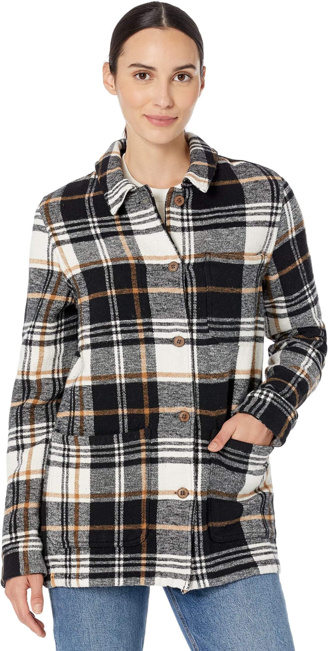 

Куртка Flannel Utility Jacket tentree, цвет Cloud White Arbor Plaid